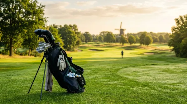 Illustratie bij golfregel 4: Jouw golfuitrusting op de baan