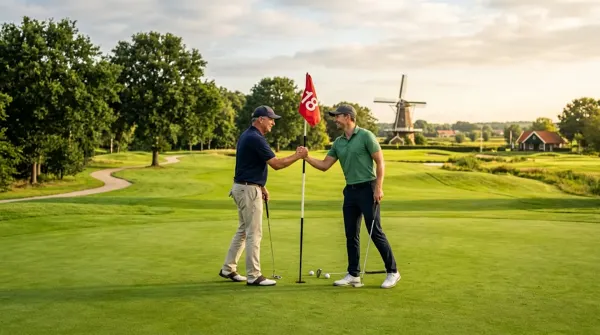 Illustratie bij golfregel 1: De Basis: Speel Eerlijk en Respectvol Golf