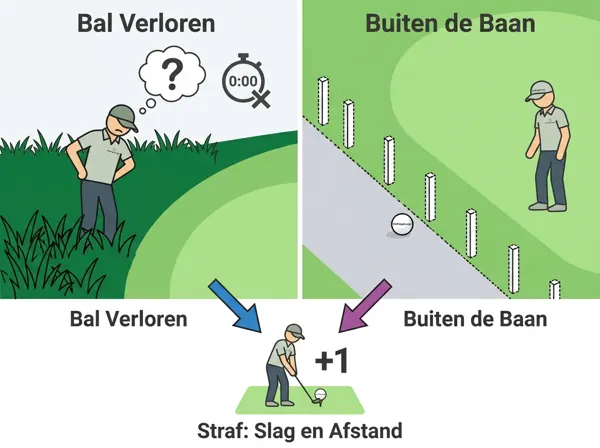 Bal Verloren of Buiten de Baan (Regel 18)